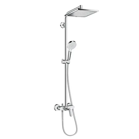 Hansgrohe Crometta E 240 SHP Душевая система, с верхним душем, ручным дешем и однорычажным семесителем, цвет: хром ЦЕНА по АКЦИИ