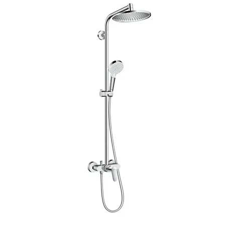 Hansgrohe Crometta S 240 SHP Душевая система, с верхним, ручным дешем и однорычажным смесителем, цвет: хром ЦЕНА по АКЦИИ