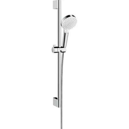 Hansgrohe Crometta Vario Unica Душевой набор: штанга, ручной душ, 2jet (Rain, IntenseRain), EcoSmart, шланг, цвет: белый/хром