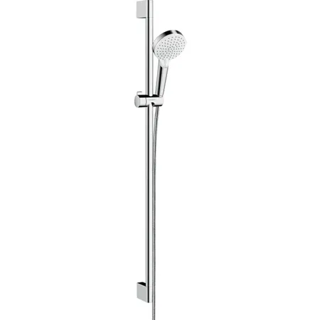 Hansgrohe Crometta Vario Unica Душевой набор: штанга, ручной душ, 2jet (Rain, IntenseRain), EcoSmart, шланг, цвет: белый/хром