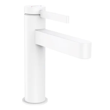 Hansgrohe Finoris Смеситель для раковины, 1 отв, с донным клапаном, цвет: белый матовый