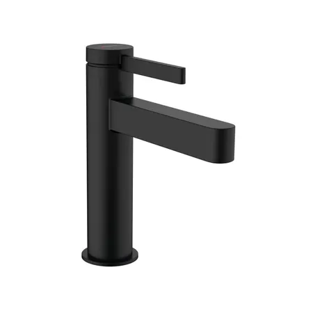 Hansgrohe Finoris Смеситель для раковины, 1 отв, с донным клапаном, цвет: черный матовый