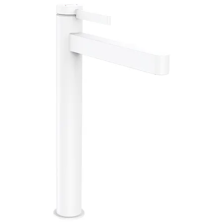 Hansgrohe Finoris Смеситель для раковины, 1 отв, со сливным клапаном Push-Open, цвет: белый матовый