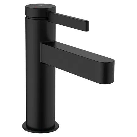 Hansgrohe Finoris Смеситель для раковины, на 1 отв, с донным клапаном, цвет: черный матовый