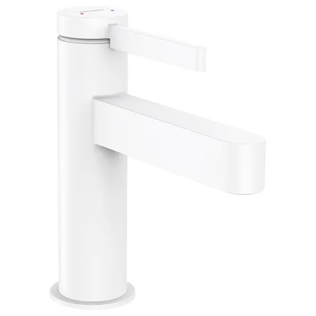 Hansgrohe Finoris Смеситель для раковины, на 1 отв, с донным клапаном, цвет: белый матовый