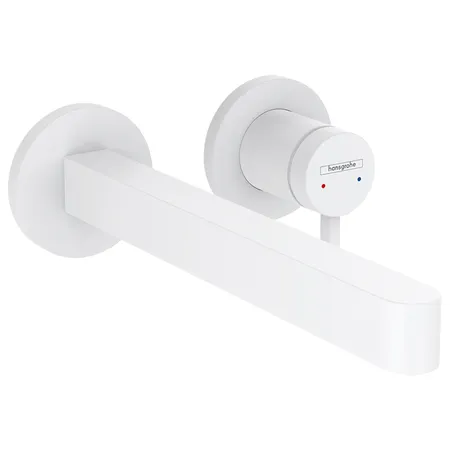 Hansgrohe Finoris Смеситель для раковины, встраиваемый, излив, внешняя часть, цвет: белый матовый
