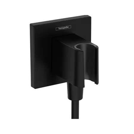 HG Шланговое подключение Hansgrohe FixFit E, цвет: черный матовый