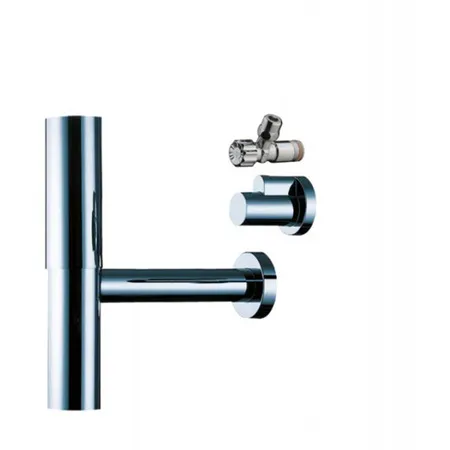Hansgrohe Flowstar Набор сифон + 2 угловых вентиля с декор. Накладками, цвет: хром