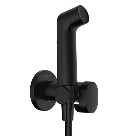 Hansgrohe Bidette Гигиенический душ со смесителем и держателем, цвет: черный матовый