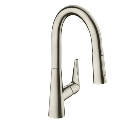 Hansgrohe Talis M51 Смеситель для кухни, на 1 отв однорычажный, поворотный излив с вытяжным душем, 2jet, цвет: нержавейка