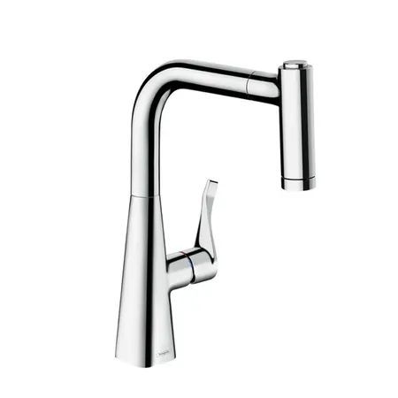 Hansgrohe Kitchen Смеситель для кухни, однорычажный, с вытяжным душем, цвет: хром