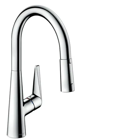 Hansgrohe Talis M51 Смеситель для кухни на 1 отв, поворотный излив: с вытяжным душем, 2jet, h:, цвет: хром