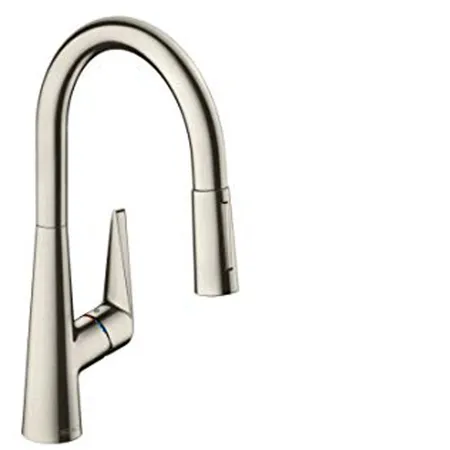 Hansgrohe Talis M51 Смеситель для кухни на 1 отв, поворотный излив: с вытяжным душем, 2jet, h:, цвет: нержавейка