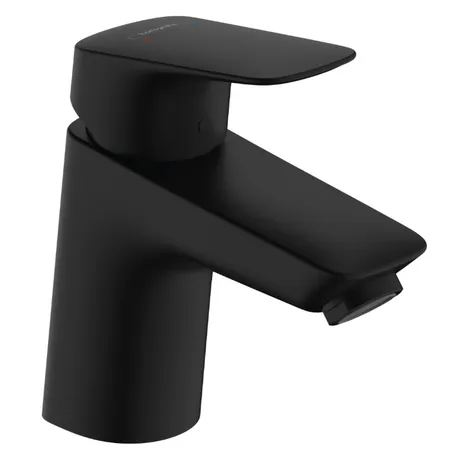 Hansgrohe Logis Смеситель для раковины, 1 отв, с донным клапаном Push-Open, цвет: черный матовый