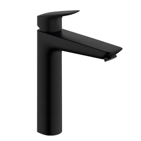 Hansgrohe Logis Смеситель для раковины, 1 отв, с донным клапаном, цвет: черный матовый