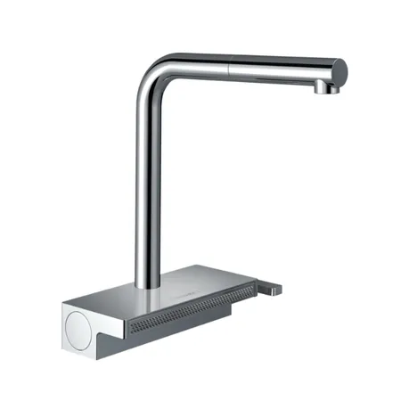 Hansgrohe Aquno Select M81 Смеситель для кухни, 1 отв, с вытяжным душем, sBox, цвет: хром