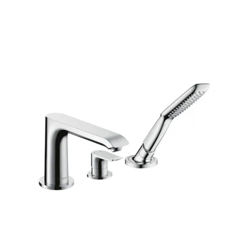 Hansgrohe Metris Смеситель на борт ванны, однорычажный, на 3 отв, цвет: хром
