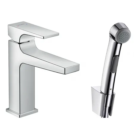 Hansgrohe Metropol Смеситель для биде, на 1 отв, с ручным душем, цвет: хром