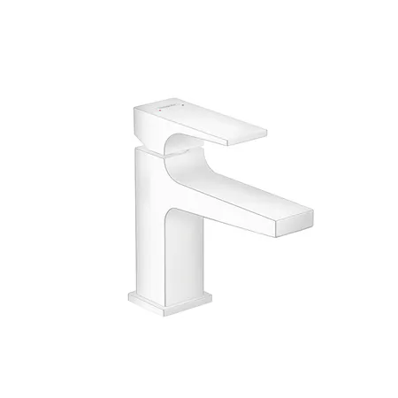 Hansgrohe Metropol Смеситель для раковины 100, на 1 отв, с донным клапаном, излив, цвет: белый матовый