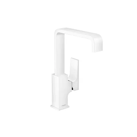 Hansgrohe Metropol Смеситель для раковины 230, на 1 отв, с донным клапаном, излив, цвет: белый матовый