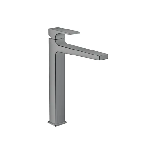 Hansgrohe Metropol Смеситель для раковины 260, на 1 отв, с донным клапаном, излив, цвет: шлифованный черный хром