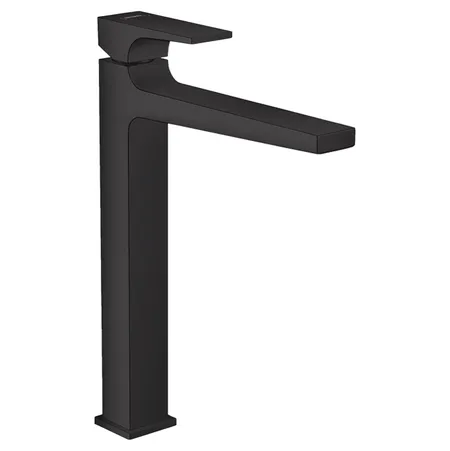 Hansgrohe Metropol Смеситель для раковины, на 1 отв, с донным клапаном, излив:, цвет: черный матовый