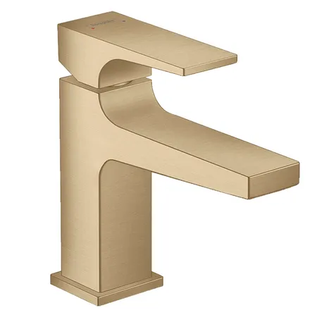 Hansgrohe Metropol Смеситель для раковины, на 1 отв, с донным клапаном, излив:, цвет: шлифованная бронза