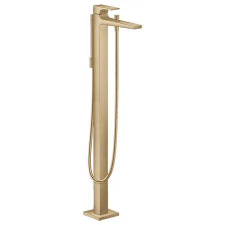 Hansgrohe Metropol Смеситель для ванны, напольный, с ручным душем, излив:, цвет: шлифованная бронза