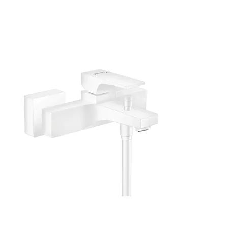 Hansgrohe Metropol Смеситель для ванны настенный, излив, цвет: белый матовый