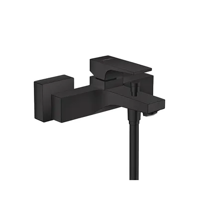 Hansgrohe Metropol Смеситель для ванны настенный, излив, цвет: черный матовый