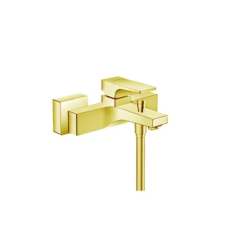 Hansgrohe Metropol Смеситель для ванны настенный, излив, цвет: золото