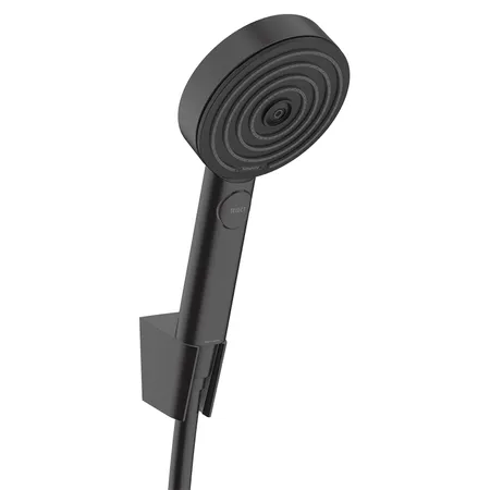 Hansgrohe Pulsify Душевой гарнитур: ручной душ, держатель и шланг, цвет: черный матовый