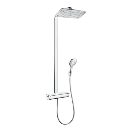 Hansgrohe Raindance Select 360 Showerpipe Душевая система, с верхним душем, термостатический смеситель, с ручным душем, цвет: хром