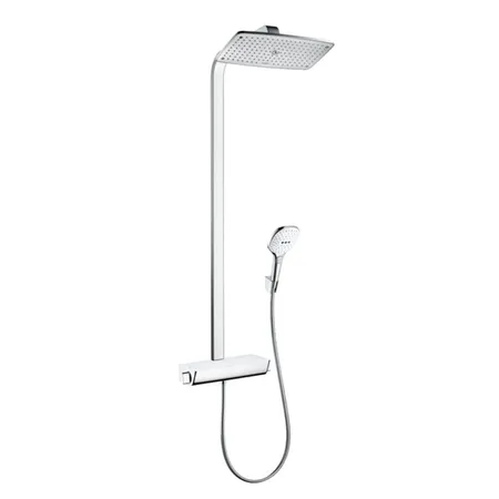 Hansgrohe Raindance Select 360 Showerpipe Душевая система, с верхним душем, термостатический смеситель, с ручным душем, цвет: хром/белый