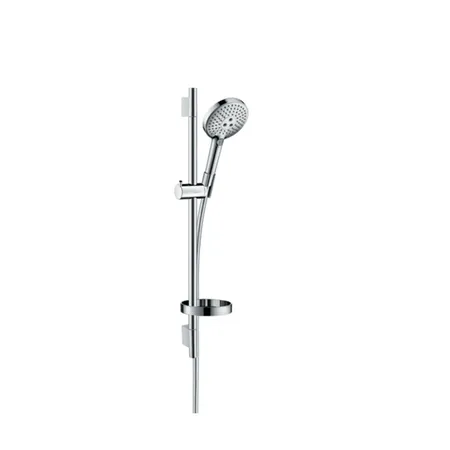 Hansgrohe Raindance Select S Душевой набор: штанга, ручной душ 120, 3jet (Rain, RainAir, WhirlAir), EcoSmart, мыльница, шланг, цвет: хром