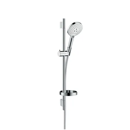Hansgrohe Raindance Select S Душевой набор: штанга, ручной душ 120, 3jet (Rain, RainAir, WhirlAir), мыльница, шланг, цвет: белый/хром