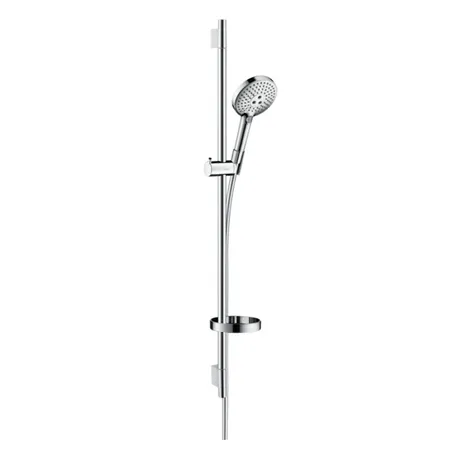 Hansgrohe Raindance Select S Душевой набор: штанга, ручной душ 120, 3jet (Rain, RainAir, WhirlAir), EcoSmart, мыльница, шланг, цвет: хром