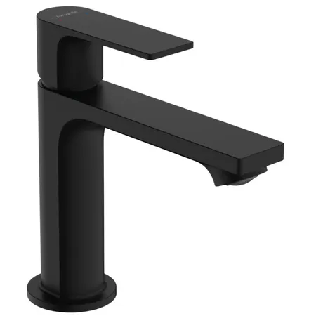Hansgrohe Rebris E Смеситель для раковины, 1 отв, с донным клапаном, цвет: черный матовый