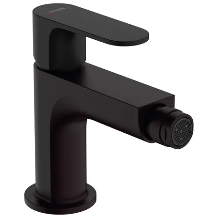 Hansgrohe Rebris S Смеситель для биде, 1 отв, с донным клапаном, цвет: черный матовый