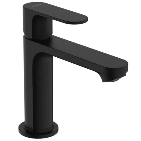 Hansgrohe Rebris S Смеситель для раковины, 1 отв, с донным клапаном, цвет: черный матовый