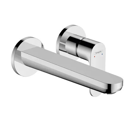 Hansgrohe Rebris S Смеситель для раковины, однорычажный, настенный, скрытого монтажа, с изливом, цвет: хром
