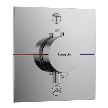 Hansgrohe ShowerSelect Comfort Q Смеситель для ванны, настенный, термостатический, цвет: хром