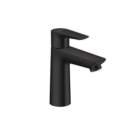 Hansgrohe Talis E Смеситель для раковины 110, на 1 отв, с донным клапаном, излив, цвет: черный матовый