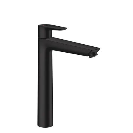 Hansgrohe Talis E Смеситель для раковины 240, на 1 отв, с донным клапаном, излив, цвет: черный матовый