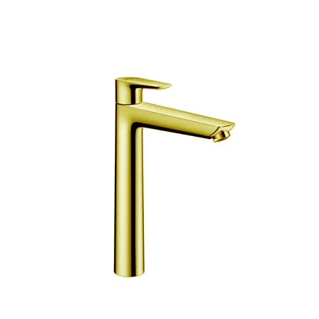 Hansgrohe Talis E Смеситель для раковины 240, на 1 отв, с донным клапаном, излив, цвет: золото
