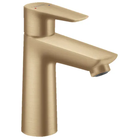 Hansgrohe Talis E Смеситель для раковины, на 1 отв, с донным клапаном, излив:, цвет: шлифованная бронза