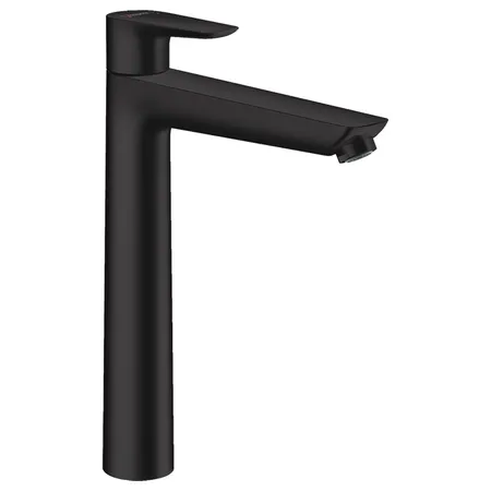 Hansgrohe Talis E Смеситель для раковины 240, на 1 отв, без донного клапана, излив, цвет: черный матовый