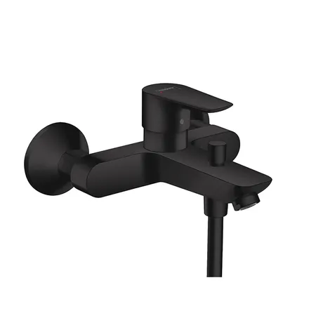 Hansgrohe Talis E Смеситель для ванны настенный, излив, цвет: черный матовый
