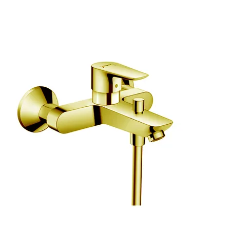 Hansgrohe Talis E Смеситель для ванны настенный, излив, цвет: золото