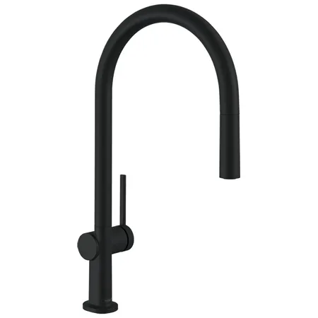 Hansgrohe Talis M54 Кухонный смеситель, на 1 отв, излив:, с вытяжным изливом, цвет: черный матовый